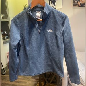The North Face TKA 100 blue fleece quarter zip